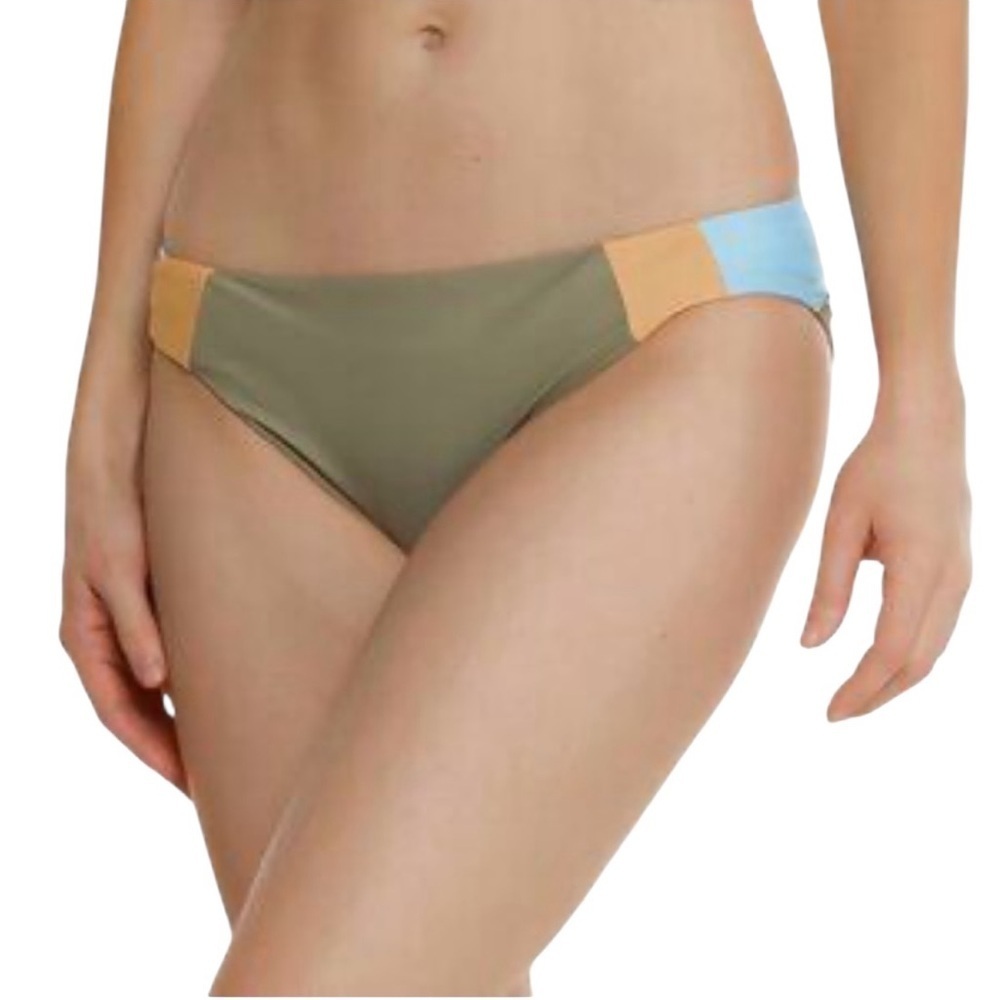 Prana Bikini Bottom Tulum Sweet Agave Color Block Size XL